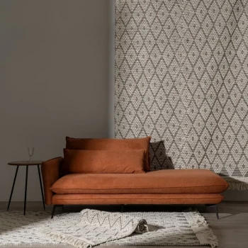 IXIA Alfombras^ALFOMBRA BLANCO-NEGRO TEJIDO DECORACIÓN 200 X 300 CM