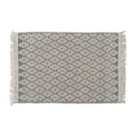 IXIA Alfombras^ALFOMBRA BLANCO-NEGRO TEJIDO DECORACIÓN 160 X 230 CM