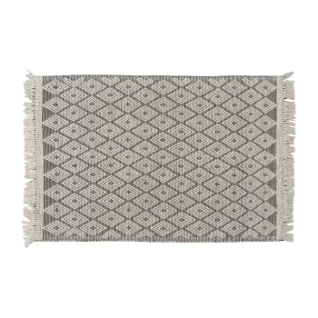 IXIA Alfombras^ALFOMBRA BLANCO-NEGRO TEJIDO DECORACIÓN 160 X 230 CM