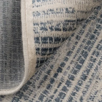 IXIA Alfombras^Alfombra De Viscosa Beige Y Azul 160 X 230 Cm