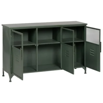 IXIA Muebles De Salón^Aparador 3 Puertas Industrial Verde Menta 120 X 76 X 35 Cm