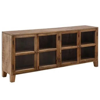 IXIA Muebles De Salón^Aparador Cuatro Puertas Vitrina Madera Mango