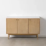 IXIA Muebles De Salón^Aparador De Madera De Roble 3 Puertas Natural 127 X 82,8 X45