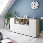 FORES Muebles De Salón^Aparador De Salón Loira 3 Puertas 3 Huecos 150 X  76 X 41 Cm