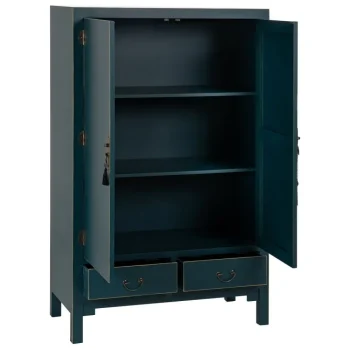 IXIA Armario Salón^Armario Azul Madera '' Oriente'' 100 X 45 X 160 Cm