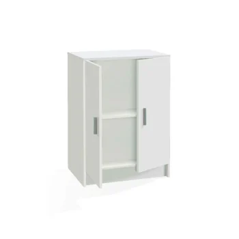 FORES Mueble Auxiliar Cocina^Armario Bajo Multiusos 2 Puertas Blanco Use