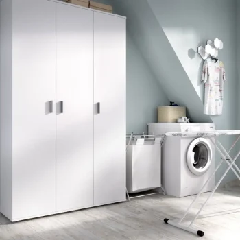 DEKIT Mueble Auxiliar Cocina^Armario Escobero Fit 3 Puertas