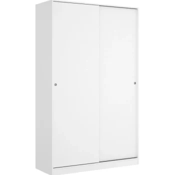DEKIT Armarios Blancos|Armarios Puertas Correderas^Armario Slide 2 Puertas Correderas Blanco Brillo 120 X 204 X 50 Cm