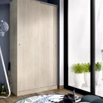 DEKIT Armarios Puertas Correderas^Armario Slide 2 Puertas Correderas Roble Natural 100 X 204 X 50 Cm