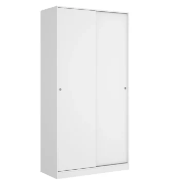 DEKIT Armarios Blancos|Armarios Puertas Correderas^Armario Slide 2 Puertas Correderas Blanco Brillo 100 X  204 X 50 Cm