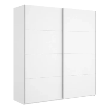 DEKIT Armarios Blancos|Armarios Puertas Correderas^Armario Slide 2 Puertas Correderas Blanco Brillo 180 X 204 X 65 Cm