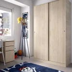 DEKIT Armarios Puertas Correderas^Armario Slide 2 Puertas Correderas Roble Natural 120 X 204 X 50 Cm