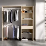 DEKIT Armarios Roperos|Armarios Con Cajones^Armario Vestidor A Medida Suit Con Cajón Roble Natural 110 - 160 X 187 X 40 Cm