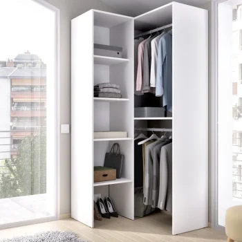 DEKIT Armarios Blancos|Armarios Roperos^Armario Vestidor Rincón Suit Blanco 91 X 93 X 185 Cm