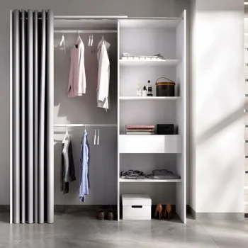 DEKIT Armarios Roperos^Armario Vestidor Suit A Medida Con Cortina Y Cajón