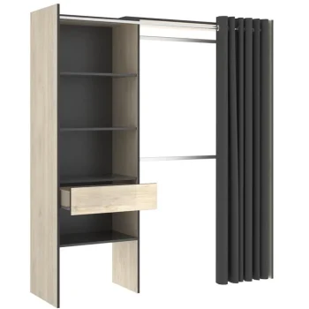 DEKIT Armarios Roperos^Armario Vestidor Suit Con Cortina