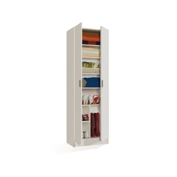 FORES Zapateros^Armario Zapatero 2 Puertas Blanco Barcelona 58,5 X 180 X 37 Cm