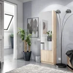 FORES Zapateros^Armario Zapatero Kristal Roble Canadian