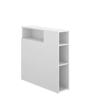 DEKIT Dormitorios Juveniles^Cabecero De Cama Juvenil Ten Con Estante Y Mesita Blanco 97 X 95 X 24 Cm