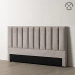 IXIA Cabeceros De Cama^CABECERO GRIS TEJIDO DORMITORIO 190 X 8 X 100 CM