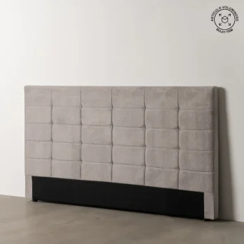 IXIA Cabeceros De Cama^CABECERO GRIS TEJIDO DORMITORIO 190 X 8 X 100 CM
