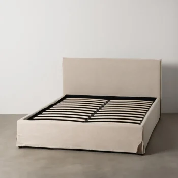 IXIA Canapés Abatibles^CAMA CANAPÉ BEIGE TEJIDO DORMITORIO 166 X 215 X 96 CM