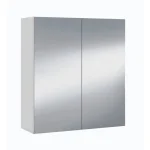 FORES Muebles Auxiliares Para Baño^Camerino Con Espejo Para Baño 2 Puertas 60 X 65 X 21 Cm