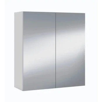 FORES Muebles Auxiliares Para Baño^Camerino Con Espejo Para Baño 2 Puertas 60 X 65 X 21 Cm