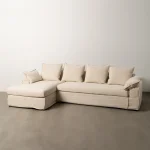 IXIA Chaise Longues^CHAISE-LOUNGER CREMA TEJIDO-MADERA 300 X 161 X 90 CM