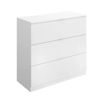 DEKIT C贸modas^Cómoda 3 Cajones Lago Blanca 81 X 82,5 X 39 Cm