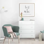 FORES C贸modas^Cómoda 4 Cajones Estilo Nórdico Sweet Blanco Artik 77,5 X 95 X 40 Cm