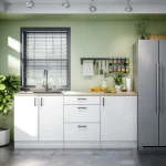 FORES Cocinas Completas Modernas^Cocina Modular Completa 200 Cm Asturias Kira Blanco Brillo - Roble Canadian 200 X 90 X 60 Cm