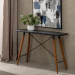 IXIA Mesas Consola^Consola De Madera Oslo En Negro Y Natural 120 X 38 X 81 Cm