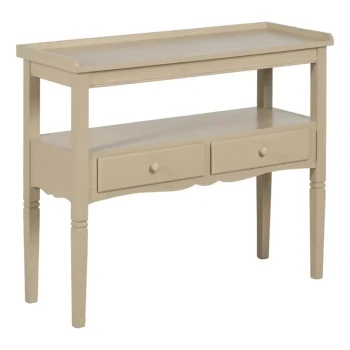 IXIA Mesas Consola^Consola Recibidor 2 Cajones Crema DM 90 X 75 X 33 Cm