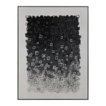 IXIA Cuadros^CUADRO ABSTRACTO BLANCO-NEGRO 90 X 120 CM