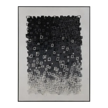 IXIA Cuadros^CUADRO ABSTRACTO BLANCO-NEGRO 90 X 120 CM