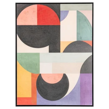 IXIA Cuadros^Cuadro Impresión Con Acabado A Mano “Geometría Emocional” 75 X 100 X 4 Cm