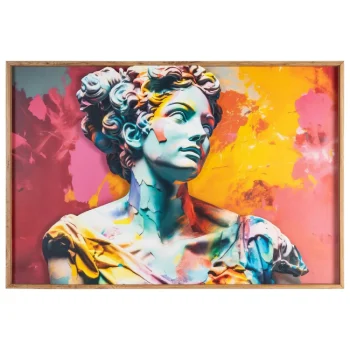 IXIA Cuadros^CUADRO MADERA-CRISTAL IMPRESO DECORACIÓN 123 X 3,50 X 83 CM