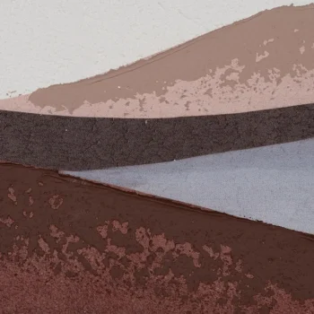 IXIA Cuadros^Cuadro Paisaje Marrón Abstracto Retocado A Mano Horizontal 125 X 50 X 3,8 Cm