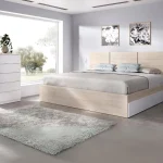 DEKIT Conjuntos Dormitorios Matrimonio Baratos^Dormitorio Havana, Cabecero Con Estructura De Cama Con Cajones Y Sinfonier