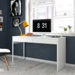 FORES Escritorios Juveniles Para PC|Escritorios Juveniles Minimalistas^Escritorio Con Dos Cajones Touch Blanco Artik