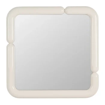 IXIA Espejos^Espejo De Pared Cuadrado En DM Lacado Crema 90 X 90 X 4,8 Cm