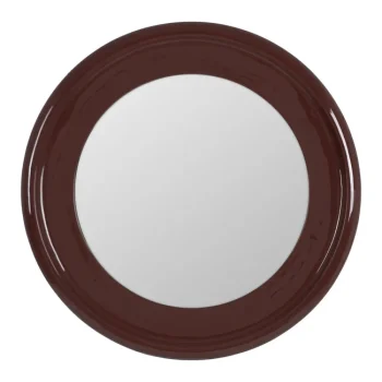 IXIA Espejos^Espejo De Pared Redondo En DM Lacado Granate 90 X 90 X 5 Cm