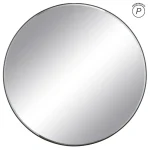 IXIA Espejos^Espejo De Pared Redondo Marco Aluminio Negro 120 X120 X 4 Cm