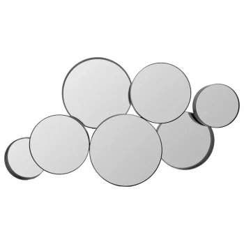 IXIA Espejos^Espejo Metálico Circulos  Negro 170 X 95 X 15 Cm
