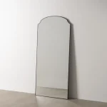 IXIA Espejos^ESPEJO NEGRO METAL-CRISTAL DECORACIÓN 80 X 2 X 180 CM