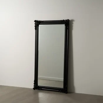 IXIA Espejos^Espejo Rectangular Madera De Paulonia Negro 105 X 195 X 7 Cm