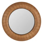 IXIA Espejos^Espejo Redondo Madera Natural 100,5 X 5,5 X 100,5 Cm