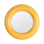 IXIA Espejos^Espejo Redondo Metálico Mostaza 64 X 64 X 5 Cm