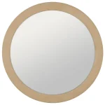 IXIA Espejos^Espejo Redondo Tapizado Beige Grande 120 X 120 X 4 Cm